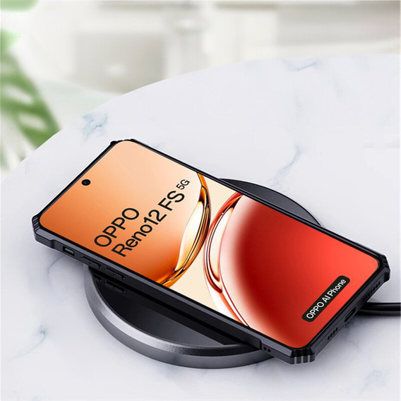 Θήκη για Oppo Reno 12FS / 12F, AntiDrop Hybrid, μαύρη