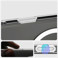 Θήκη ERBORD MagSafe για iPhone 16 Pro, ενεργό κουμπί, διαφανής + Γυαλί για την οθόνη