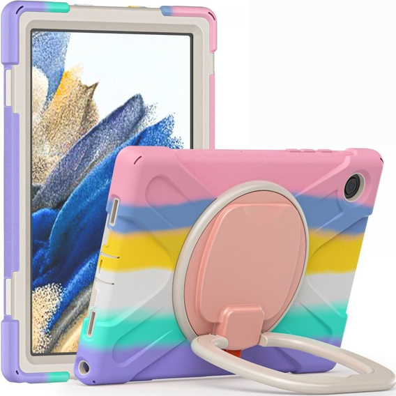 Παιδική θήκη για Samsung Galaxy tab A8 10.5 SM-X200 SM-X205, θωρακισμένη με λουράκι, μπλε