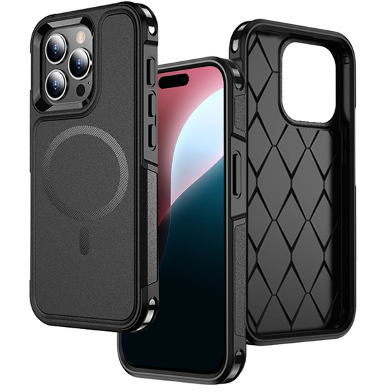 Θήκη για iPhone 16 Pro, MagForce MagSafe, μαύρη