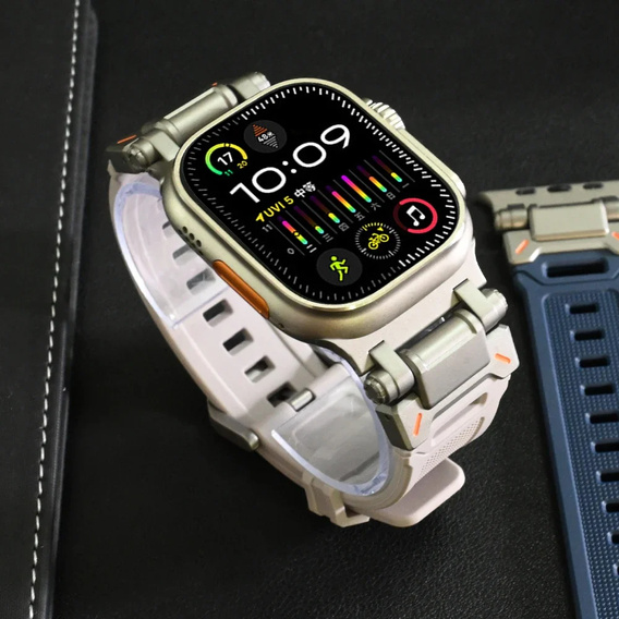 Λουράκι ERBORD ProTech για Apple Watch 1/2/3/4/5/6/7/8/9/SE/Ultra/Ultra 2 42/44/45/49MM, λευκή