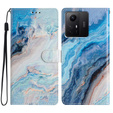 Θήκη με πτερύγιο για Xiaomi Redmi Note 12S, Wallet Marble, μπλε