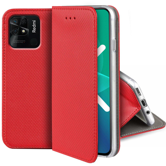 Θήκη με πτερύγιο για Xiaomi Redmi 10C, Wallet Smart Magnet, μπλε