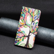 Θήκη με πτερύγιο για Xiaomi Redmi 12 4G, Wallet, tree of life, λευκή