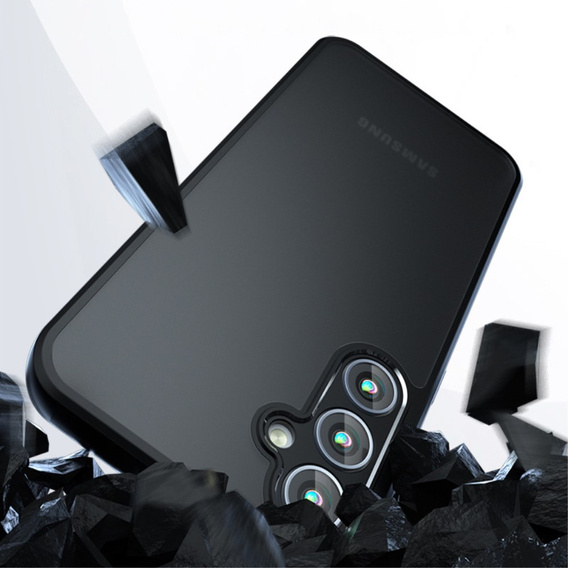 Θήκη για Samsung Galaxy S24, Fusion Hybrid, με προστασία κάμερας, διαφανής / μαύρη