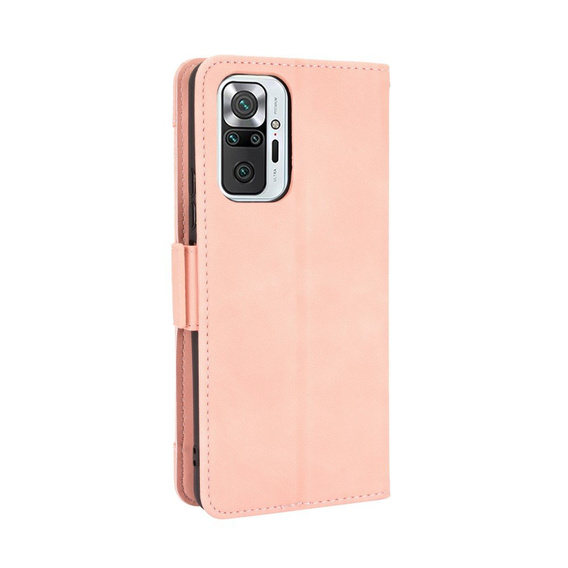 Θήκη με πτερύγιο για Xiaomi Redmi Note 10 Pro, Card Slot, ροζ