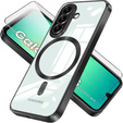 Θήκη για Samsung Galaxy A26, Electro MagSafe, μαύρη + Γυαλί για την οθόνη
