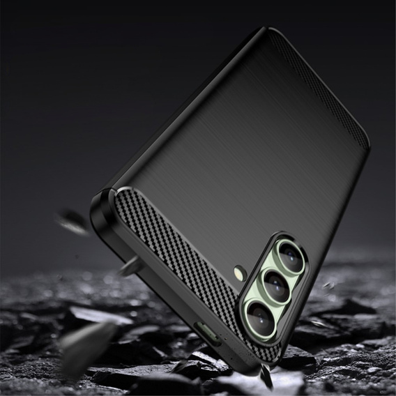 Θήκη για Samsung Galaxy S24 FE, Carbon, μαύρη