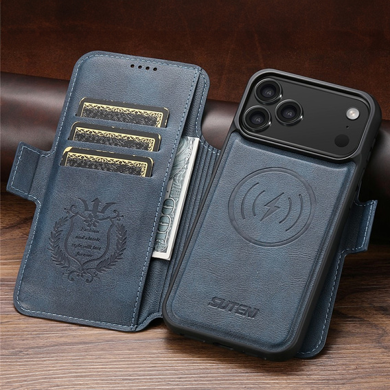 Θήκη 2 σε 1 για iPhone 17 Pro, SUTENI, για MagSafe, μπλε
