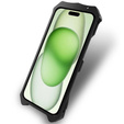 Θωρακισμένη θήκη για iPhone 15, Aluminum Alloy, μαύρη