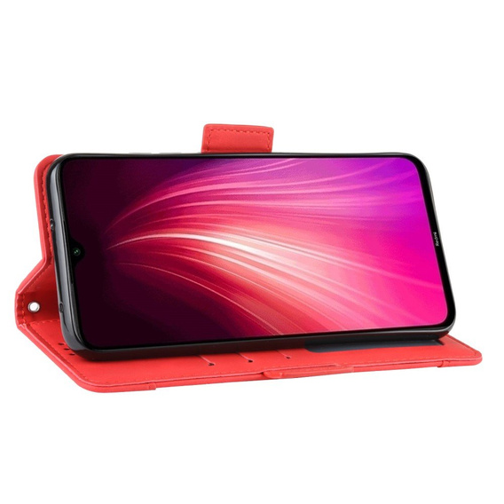 Θήκη με πτερύγιο για Xiaomi Redmi Note 8T, Card Slot, κόκκινη