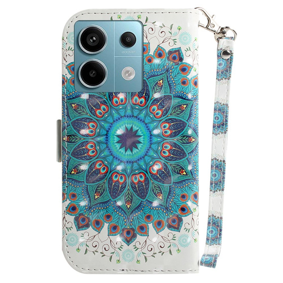 Θήκη με πτερύγιο για Xiaomi Redmi Note 13 Pro 5G, Wallet, Mandala Flower