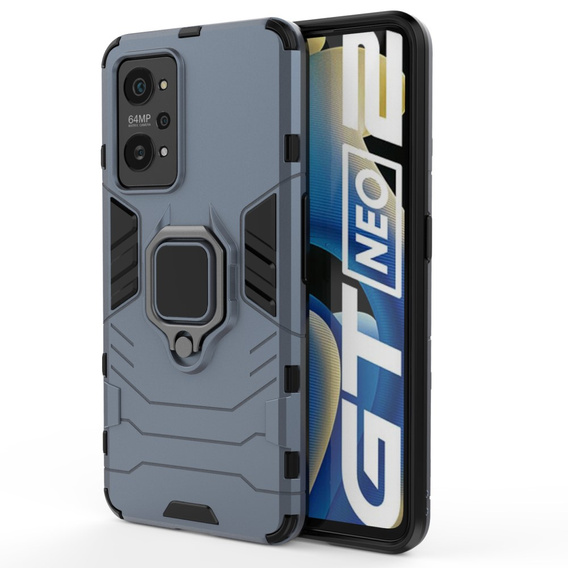 Θήκη για Realme GT 2 5G / GT Neo 2 / GT Neo 3T, Kickstand Ring, μπλε