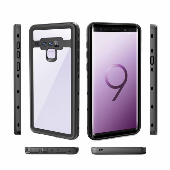 Αδιάβροχη θήκη IP68 για Samsung Galaxy Note 9, Redpepper, μαύρη