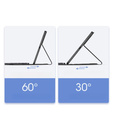 Θήκη + πληκτρολόγιο Apple iPad Pro 13" 7 gen. 2024, Dux Ducis TouchPad Leather Pen Slot, μαύρη