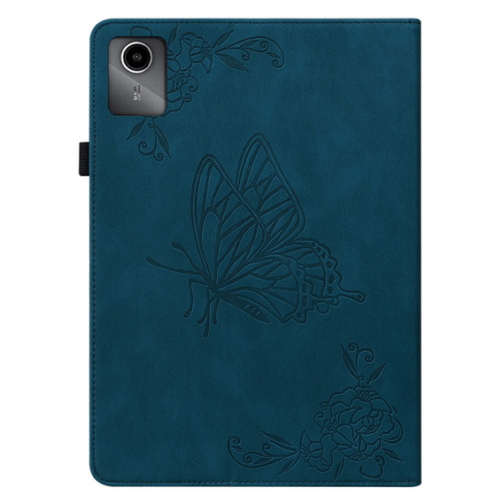 θήκη για το Lenovo Tab M11, Butterfly, σκούρο μπλε