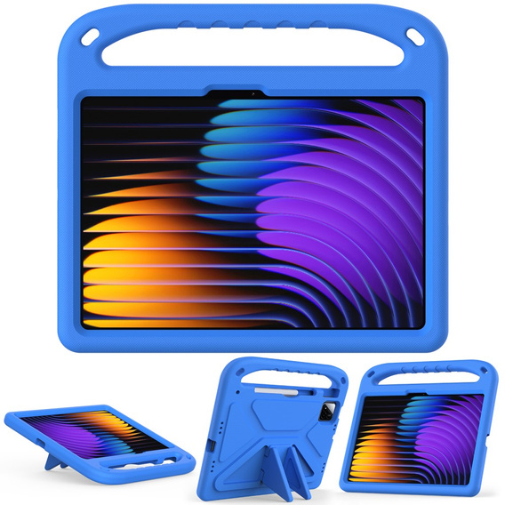 θήκη για παιδιά για Xiaomi Pad 7 / 7 Pro, με λαβή, μπλε