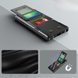 Θήκη για Samsung Galaxy S25 Ultra, Card Holder Kickstand, μαύρη