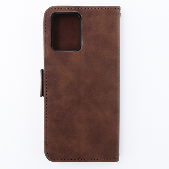 Θήκη με πτερύγιο για Motorola Moto G54 5G, Card Slot, καφέ