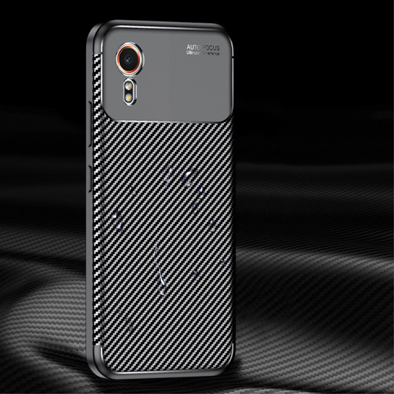 Θήκη για Samsung Galaxy Xcover 7, Carbon Gel, μαύρη