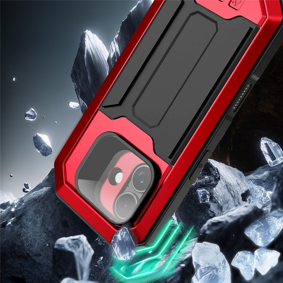 Θήκη R-JUST με προστατευτικό οθόνης και βάση για iPhone 17