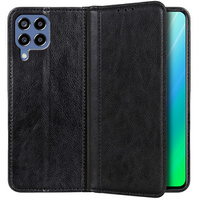 Θήκη για Samsung Galaxy M33 5G, Wallet Litchi Leather, μαύρη