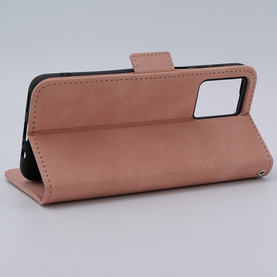 Θήκη με πτερύγιο για Motorola Moto G54 5G, Card Slot, ροζ