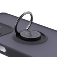 Θήκη για Infinix Hot 30i, Frosted Ring, μαύρη