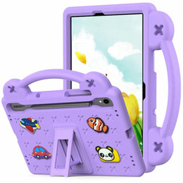 Παιδική θήκη για Samsung Galaxy Tab S10 Lite / S10 FE / S9 FE, Cute Patterns, με βάση, μοβ