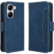 Θήκη με πτερύγιο για Xiaomi Poco X7 Pro 5G, Card Slot, σκούρο μπλε