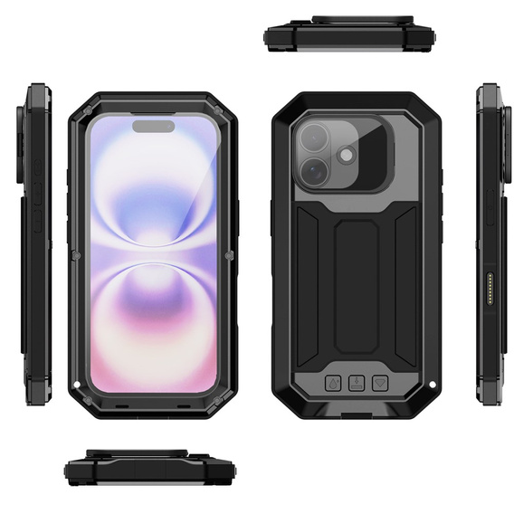 Θήκη R-JUST με προστατευτικό οθόνης και βάση για iPhone 17