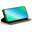 Θήκη με πτερύγιο για Samsung Galaxy S23, ERBORD Waxy Wallet, καφέ