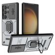 Θήκη για Samsung Galaxy S24 Ultra, KickStand Camera Lens, γκρι