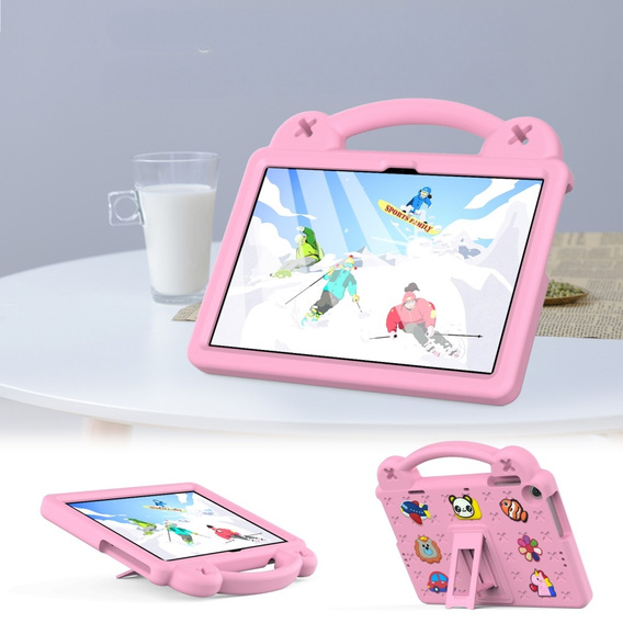 Παιδική θήκη για Lenovo Tab M10 10.1 Gen 3 TB-328FU/TB-328XU, Cute Patterns, με βάση, ροζ