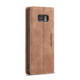 θήκη CASEME για Samsung Galaxy S8, Leather Wallet Case, καφέ