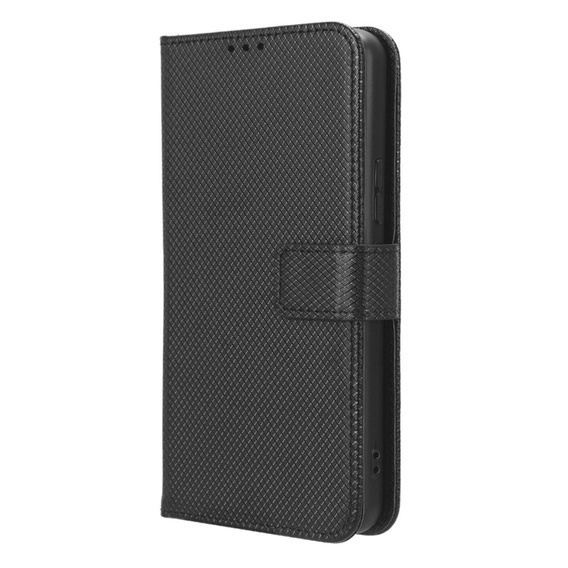 Θήκη με πτερύγιο για Nokia C12 4G, Wallet Smart Magnet, μαύρη