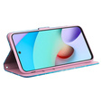 Θήκη με πτερύγιο για Xiaomi Redmi 13C / Poco C65, Wallet, Butterflies μπλε
