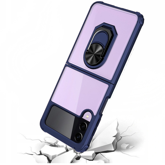 Θήκη για Samsung Galaxy Z Flip4 5G, Clear Ring, μπλε