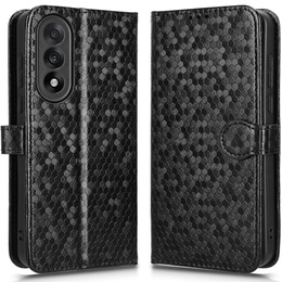 θήκη πτερύγιο για OnePlus Nord 5, Wallet Rhombus, μαύρη