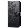 Θήκη με πτερύγιο για Google Pixel 8A, Butterfly, μαύρη
