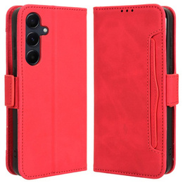 Θήκη με πτερύγιο για Samsung Galaxy A35 5G, Card Slot, κόκκινη