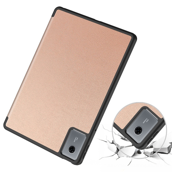 Θήκη για Lenovo Idea Tab 11" 2025 TB336FU TB336ZU, βάση, Smartcase με υποδοχή γραφίδας, ροζ χρυσό