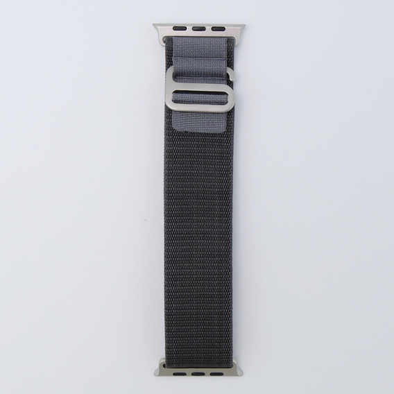 Λουράκι νάιλον για Apple Watch 1/2/3/4/5/6/7/8/SE/ULTRA 42/44/45/49mm, γκρι