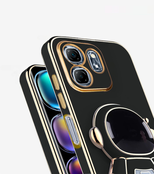 Θήκη για Infinix Hot 50i 4G, Astronaut, μαύρη