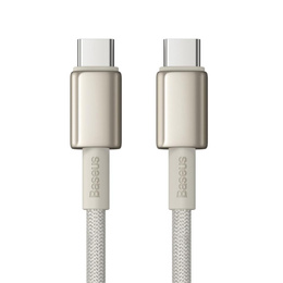 Baseus Tungsten Gold Καλώδιο USB-C προς USB-C 100W 1m – Titanium Galaxy, χρυσό