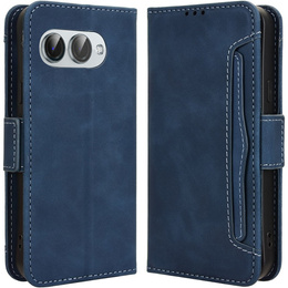 Θήκη με πτερύγιο για T Phone 3 5G, Card Slot, σκούρο μπλε