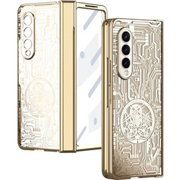 Θήκη για Samsung Galaxy Z Fold 4 5G, Mechanical Legend, χρυσή