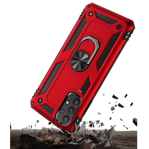 θωρακισμένη θήκη για Samsung Galaxy A72 5G, Nox Case Ring, μπλε
