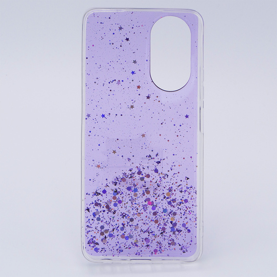 Θήκη για Oppo A58 4G, Glittery, μωβ