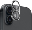 Μετριασμένο γυαλί για κάμερα για το iPhone 16 / 16 Plus, μαύρη